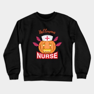 Halloween Nurse Nursing Cute Health Worker Crewneck Sweatshirt